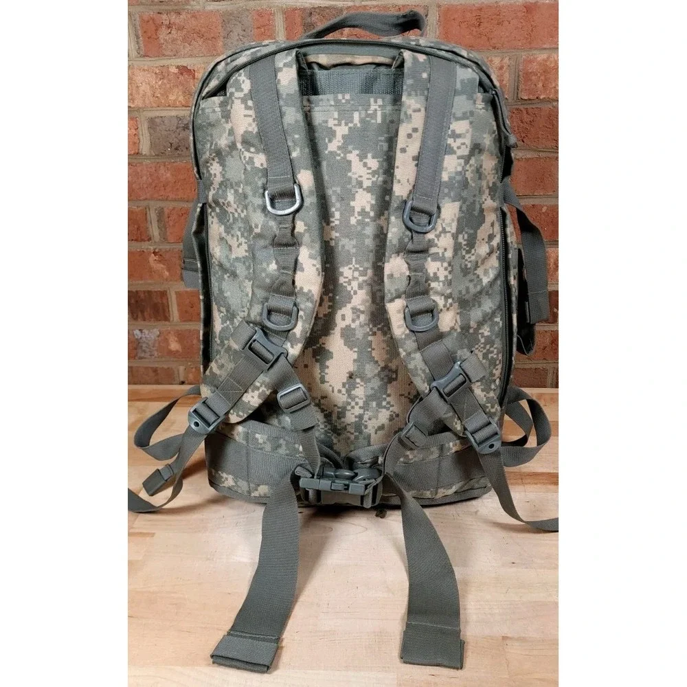 Bugout Gear ACU Camo Convertible Backpack Travel Green Digicam Bag